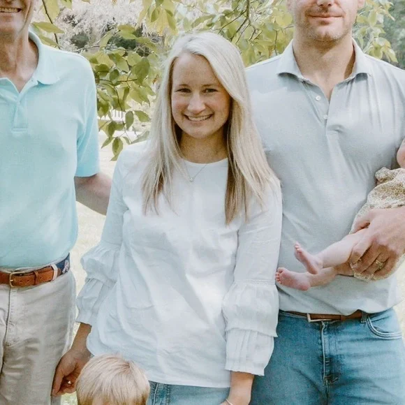 Women’s J.McLaughlin white 3/4 sleeve blouse with detailed sleeves, size XS - Picture 6 of 6